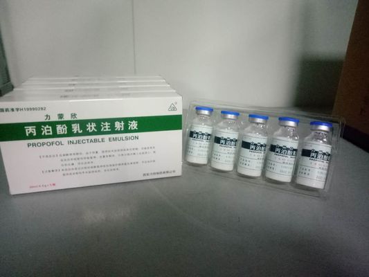 Un buen precio. La emulsión inyectable anestésica del 2% 10ML 50ML Propofol acabó formas de dosificación en línea