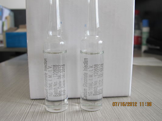 Un buen precio. Gluconato 10 ml el 10% Cal Gluconate Inj Electrolyte Supplements del calcio del GMP en línea