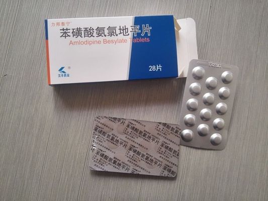 Un buen precio. Tabletas vasospásticas de Amlodipine 5mg del Antihypertensive de Amlodipine Besylate 5mg de la angina en línea
